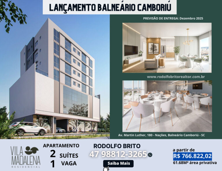 Lançamento Balneário Camboriú 2 suítes Plano de pagamento via construtora R$ 999 mil